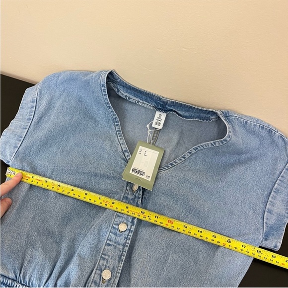 NWT H&M Short Sleeve Denim Jumpsuit - Picture 13 of 16